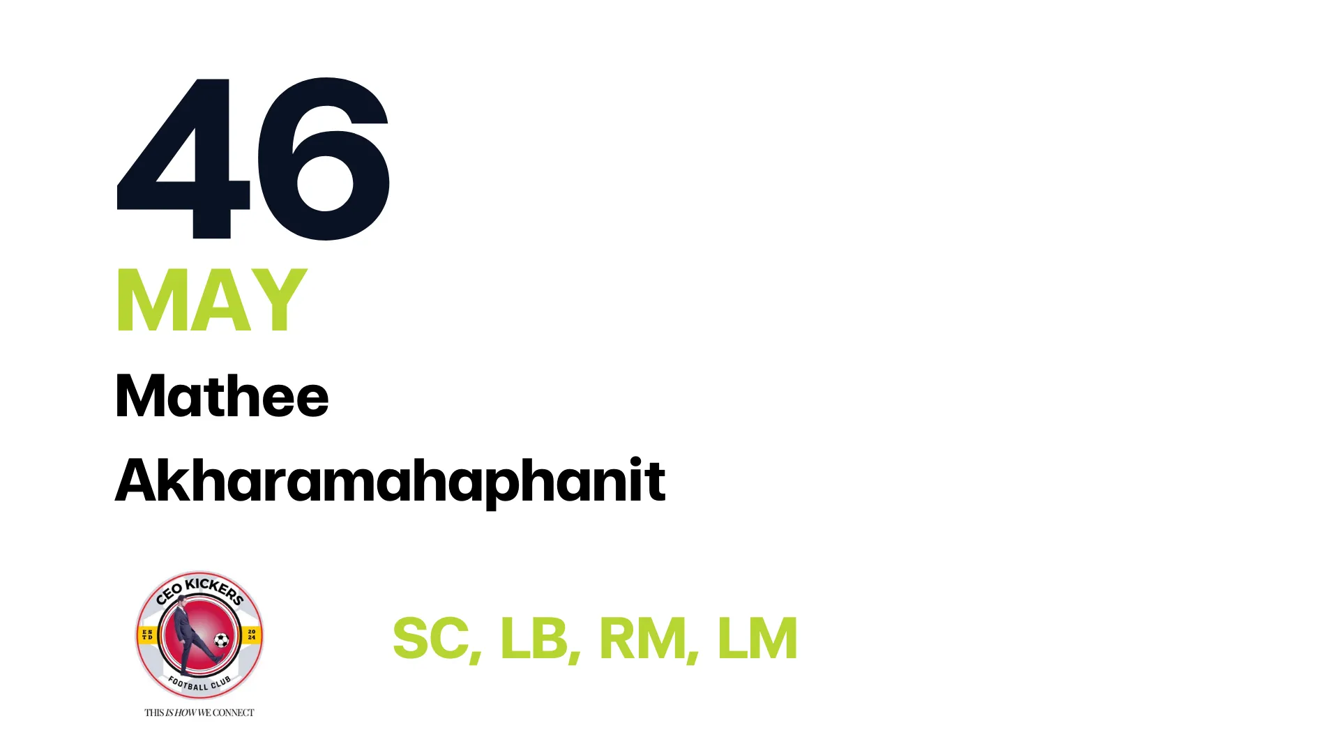 Player 1: CEO Kicker Team